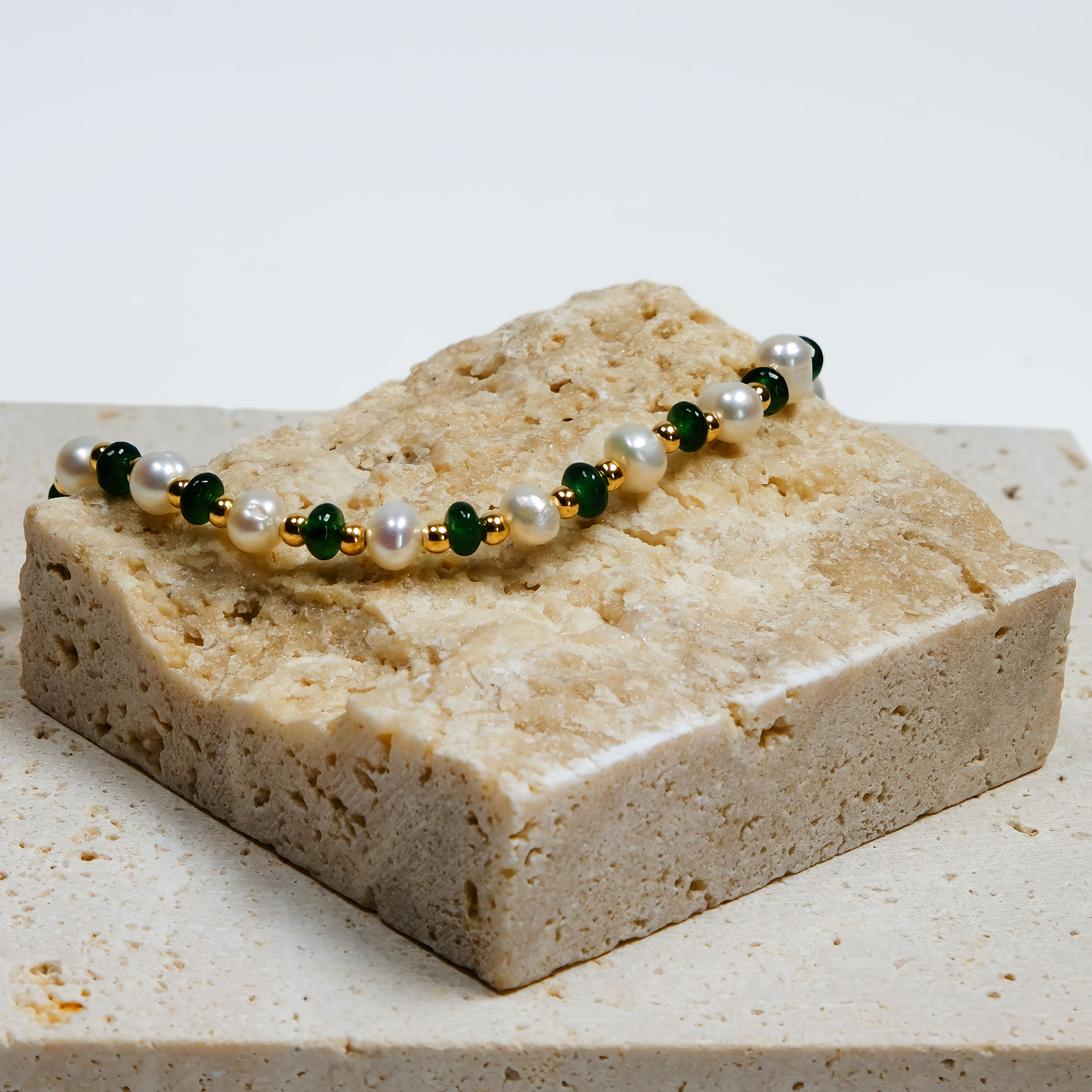 Enamel Pearl Beaded Bracelet