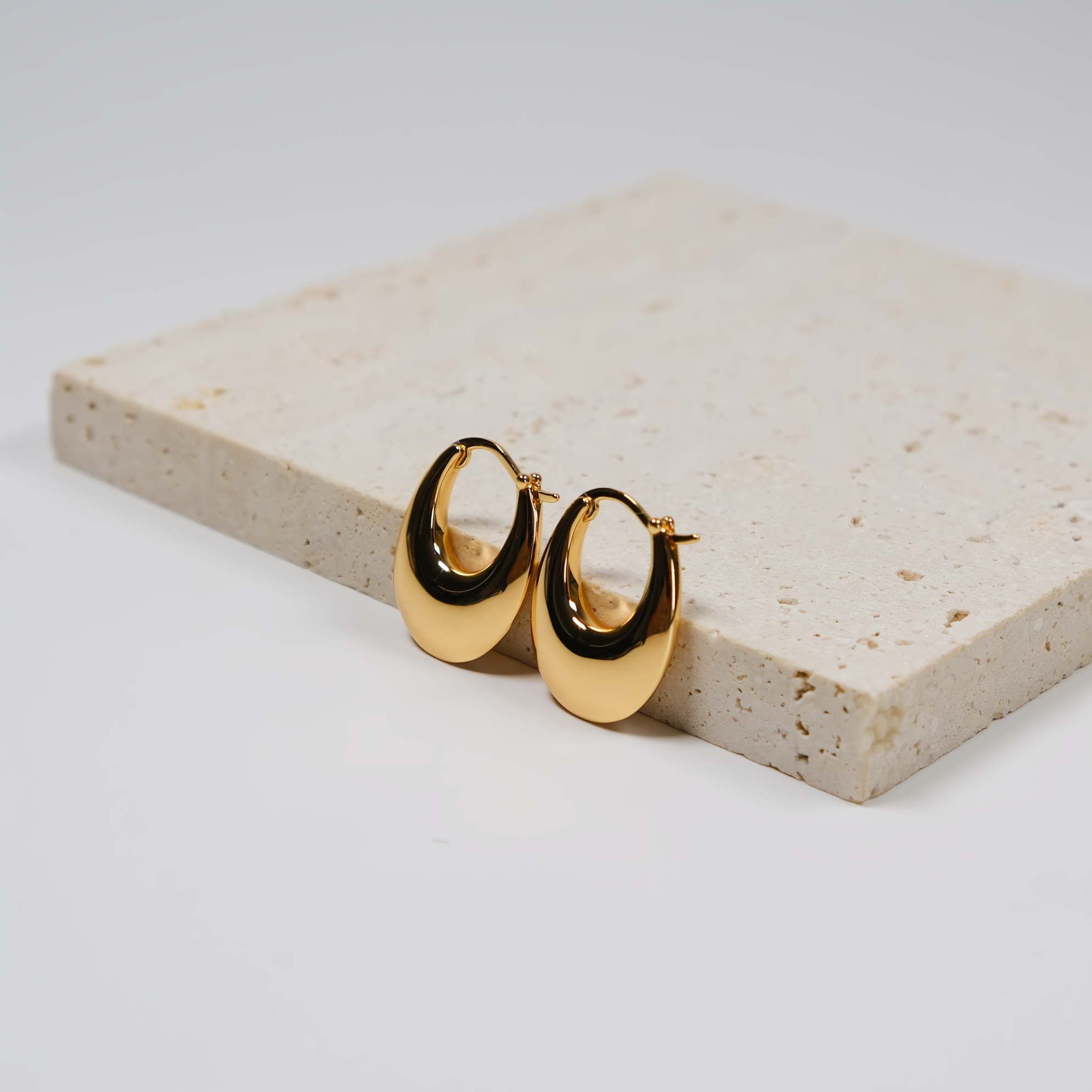 Crescent Hoop Earrings
