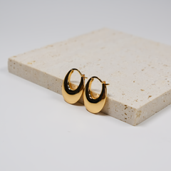Crescent Hoop Earrings