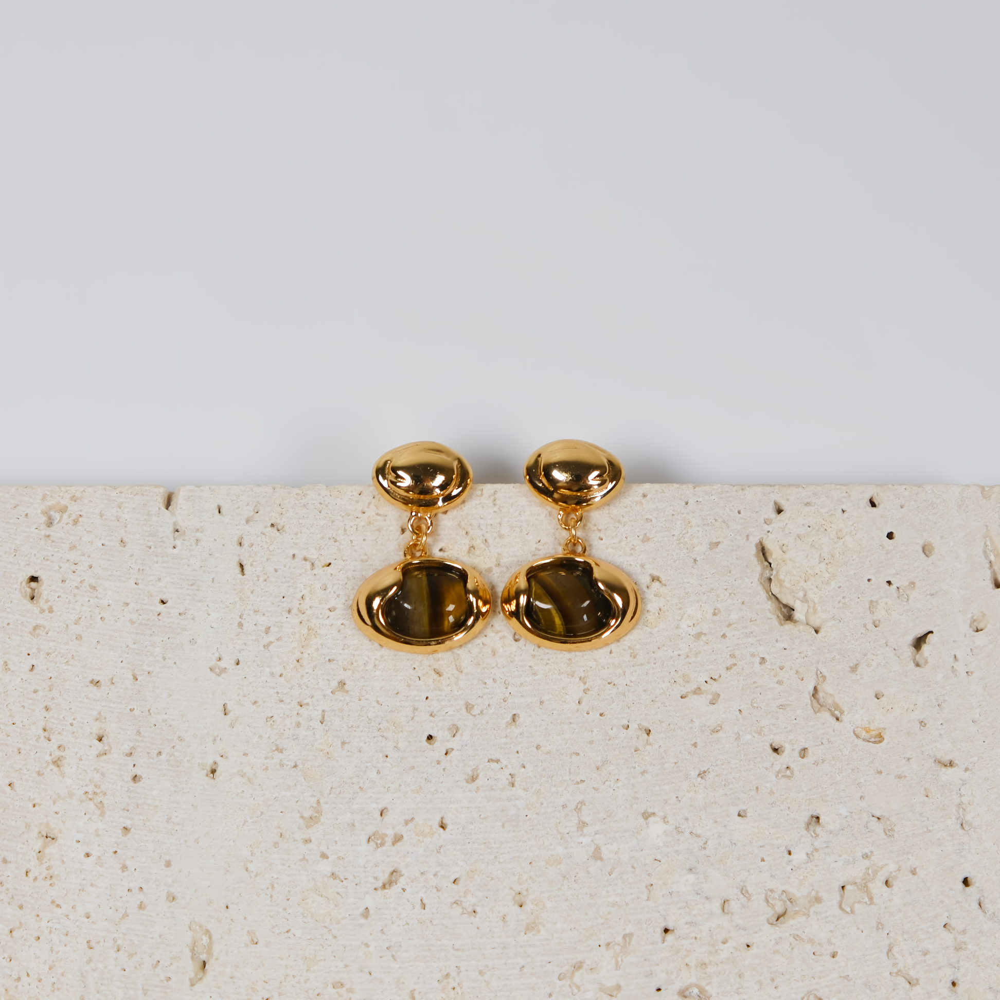 Tiger Eye Drop Earrings