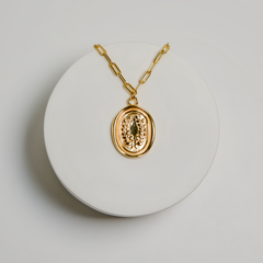 Laurel Medallion Necklace