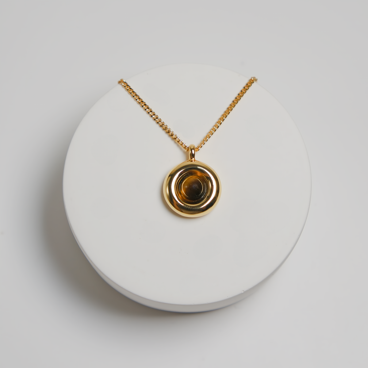 Round Tiger Eye Necklace