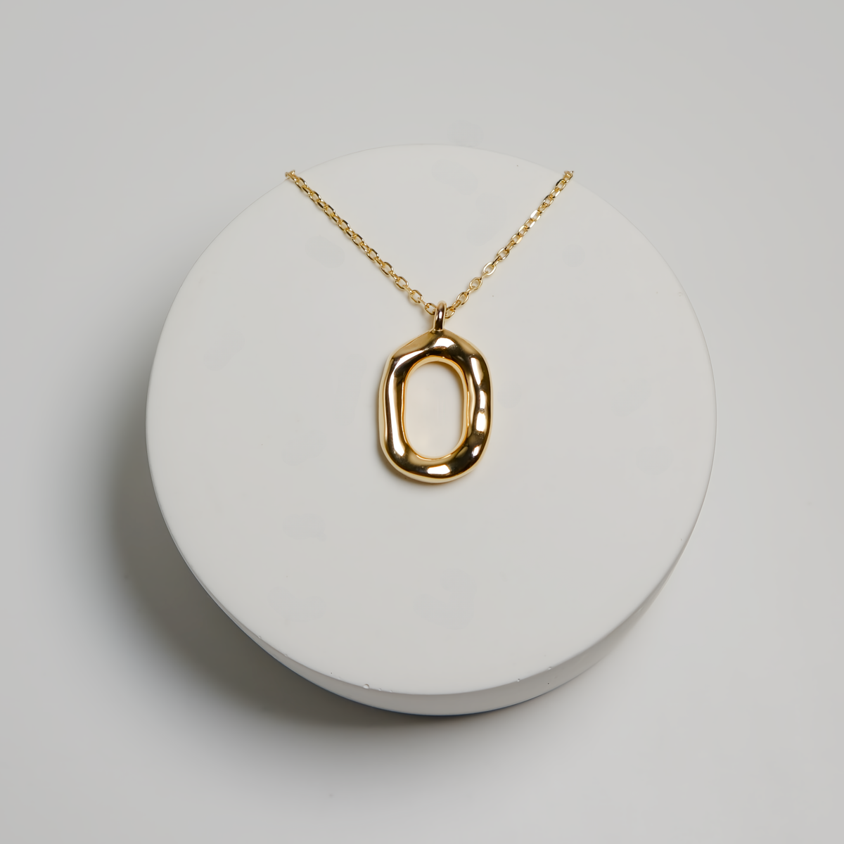 Oval Pendant Necklace