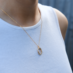 Oval Pendant Necklace