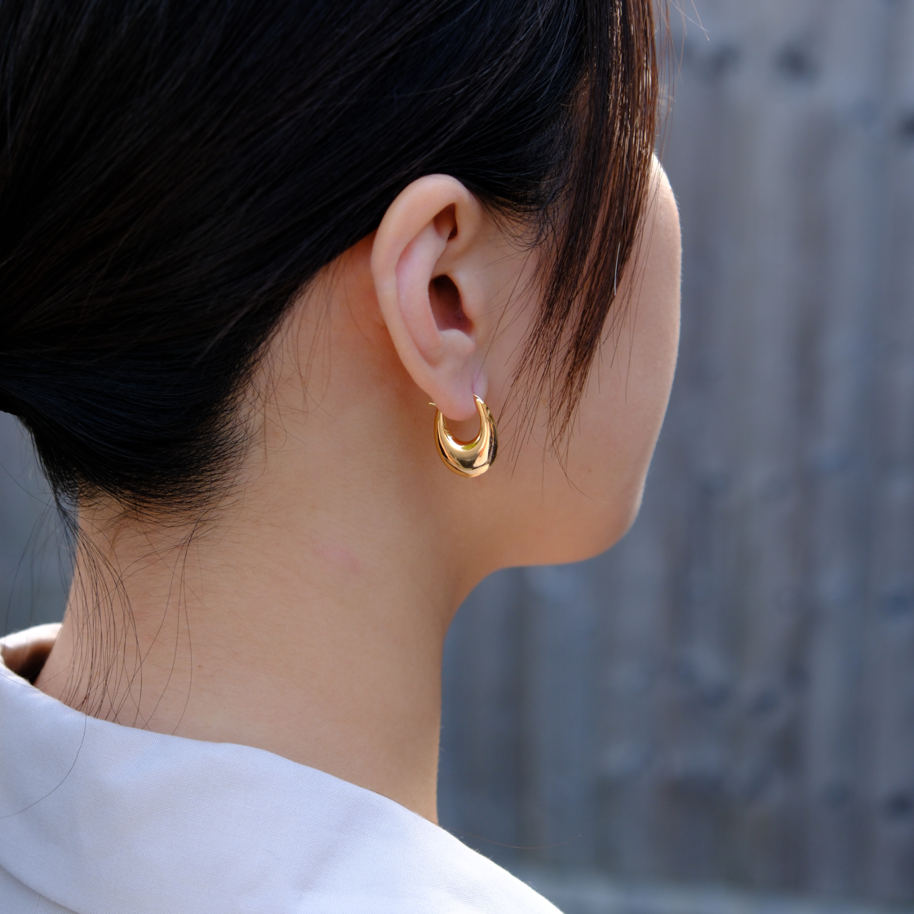 Crescent Hoop Earrings