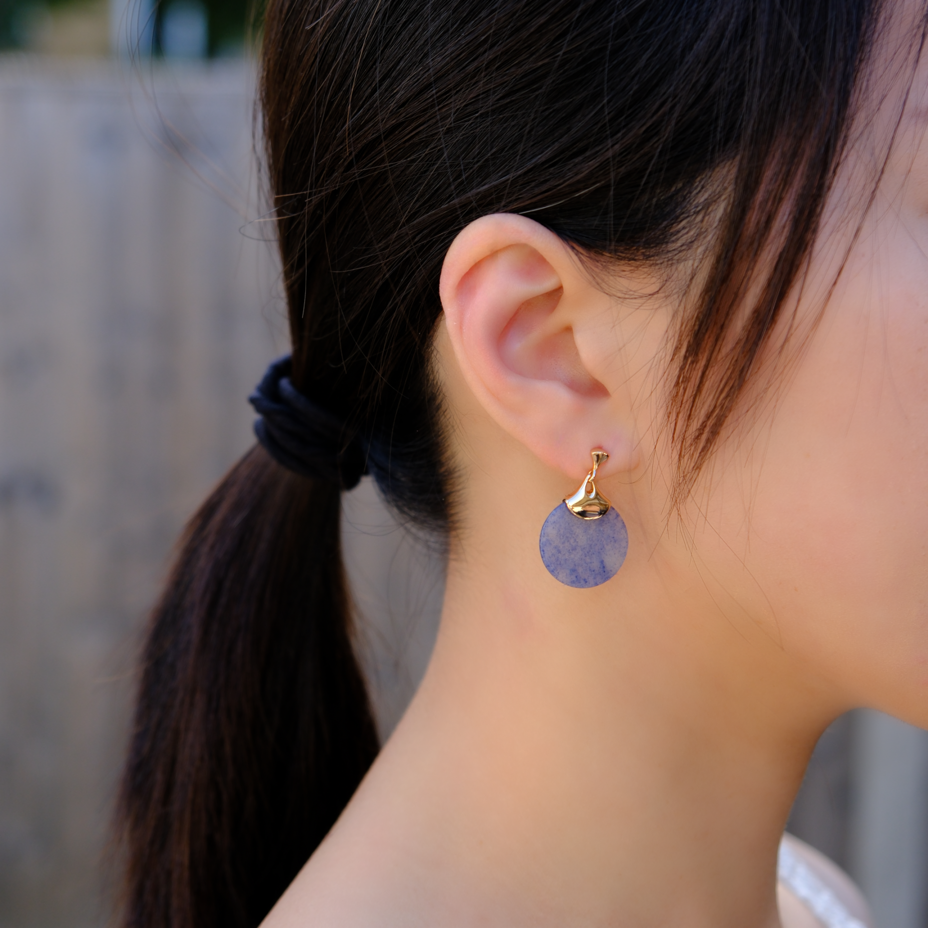 Azure Fan Earrings
